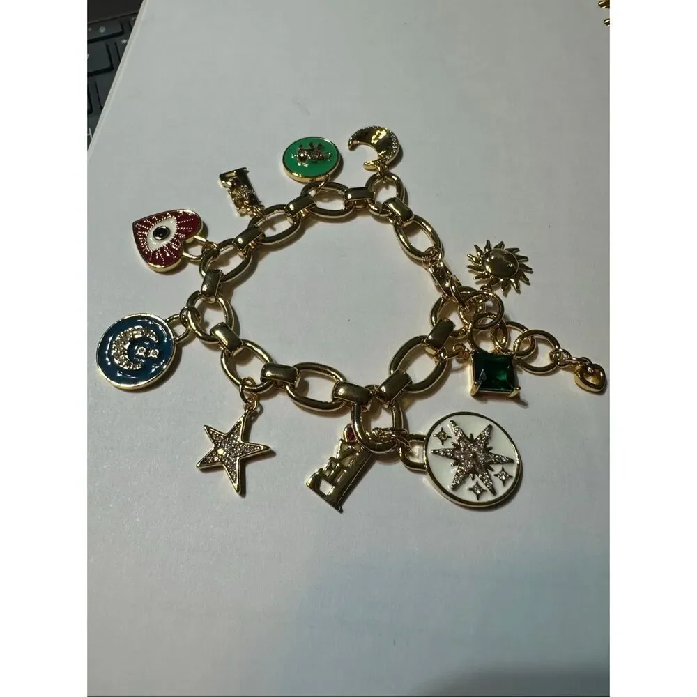 Kate Spade NWT Like Magic charm bracelet RARE evil eye - Picture 8 of 11